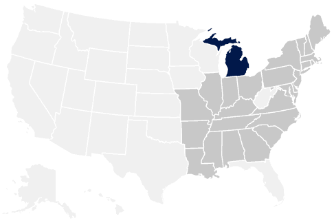 26-State Michigan Map