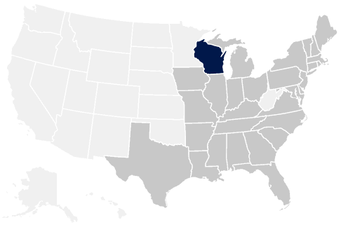 30-State Wisconsin Map