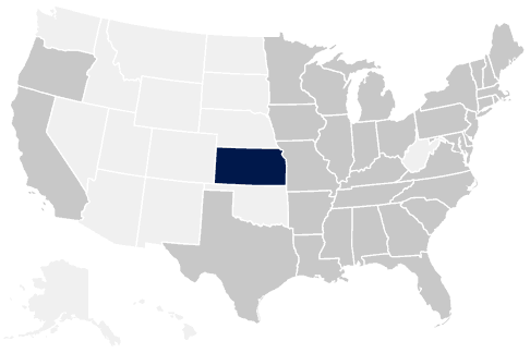 34-State Kansas Map