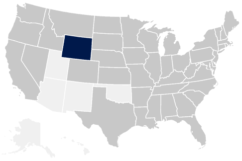 44-State Wyoming Map