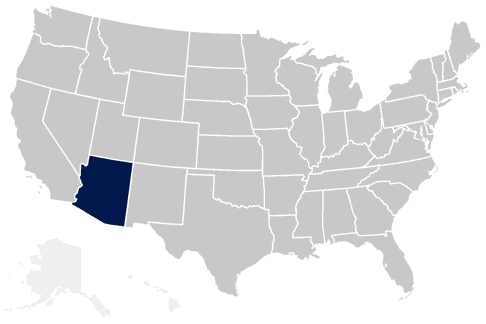 48-State Arizona Map