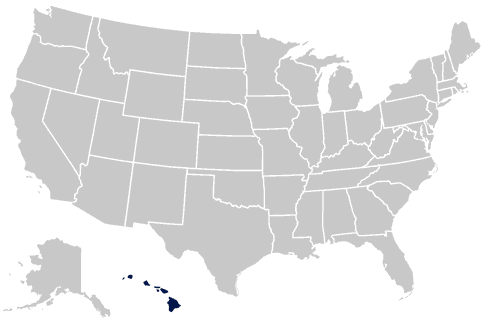 50-State Hawaii Map