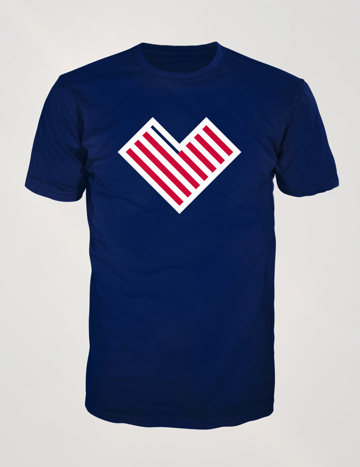 Heart Flag logomark T-Shirt