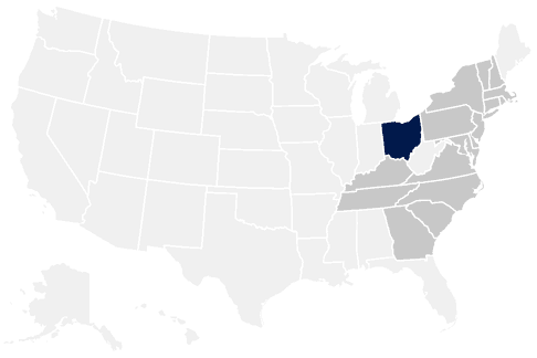 17-State Ohio Map