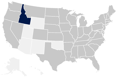 43-State Idaho Map