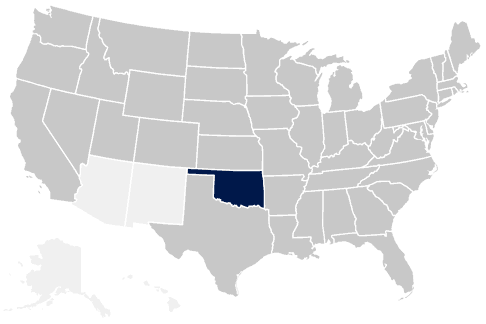 46-State Oklahoma Map